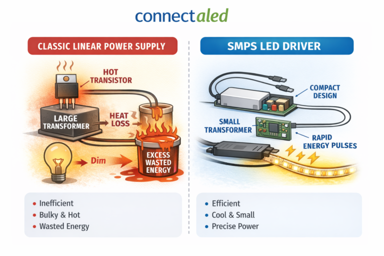 SMPS vs Clasic LED suply